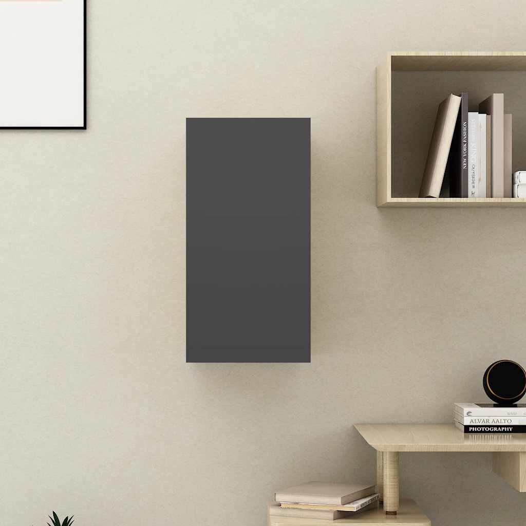 vidaXL Έπιπλο Τηλεόρασης Γκρι 30,5 x 30 x 60 εκ. από Επεξ. Ξύλο