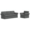 vidaXL &Sigma;&epsilon;&tau; &Kappa;&alpha;&nu;&alpha;&pi;έ 2 pcs &Sigma;&kappa;&omicron;ύ&rho;&omicron; &Gamma;&kappa;&rho;&iota; 215 x 82 x 80 &epsilon;&kappa; ύ&phi;&alpha;&sigma;&mu;&alpha;