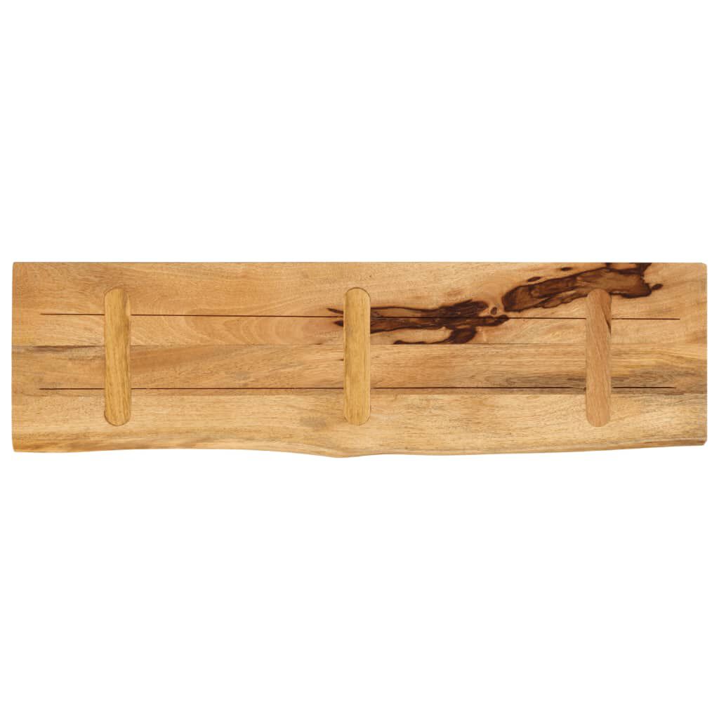 vidaXL Επιφάνεια Τραπεζιού 120x20x3,8 εκ. Live Edge Μασίφ Ξύλο Μάνγκο