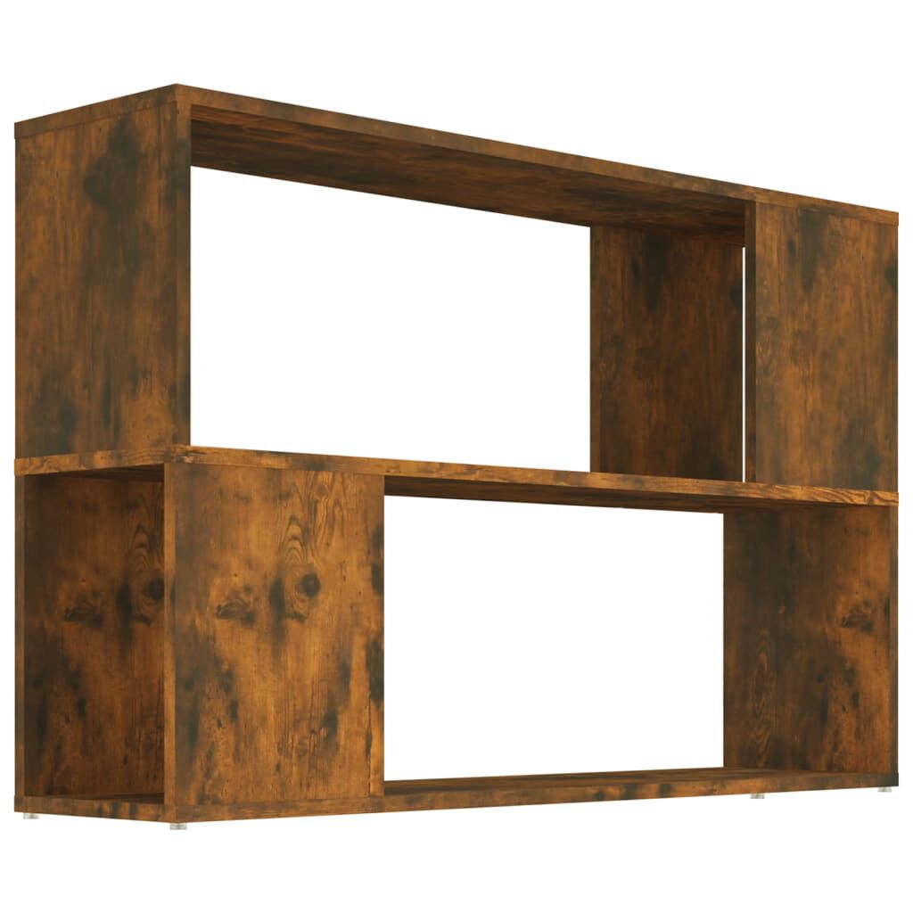 vidaXL Βιβλιοθήκη Καπνιστή Δρυς 100x24x63 εκ. από Επεξεργασμένο Ξύλο