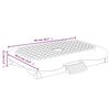 vidaXL Υποπόδιο Μαύρο 46 x 34,5 x 11 εκ.