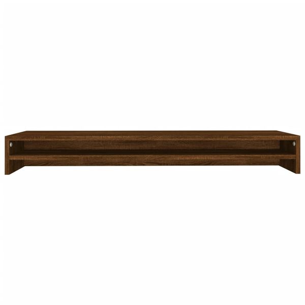 vidaXL Βάση Οθόνης Καφέ Δρυς 100 x 24 x 13 εκ. από Επεξεργασμένο Ξύλο