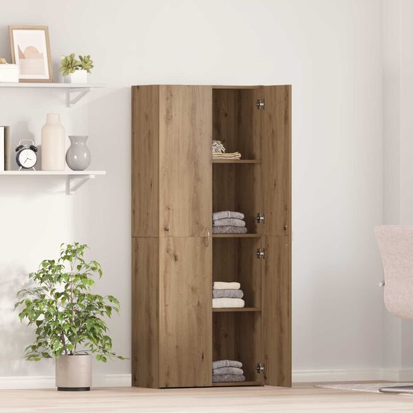vidaXL Υψηλό Ντουλάπι Οξιάς 60 x 32 x 153 εκ. Επεξεργασμένο Ξύλο