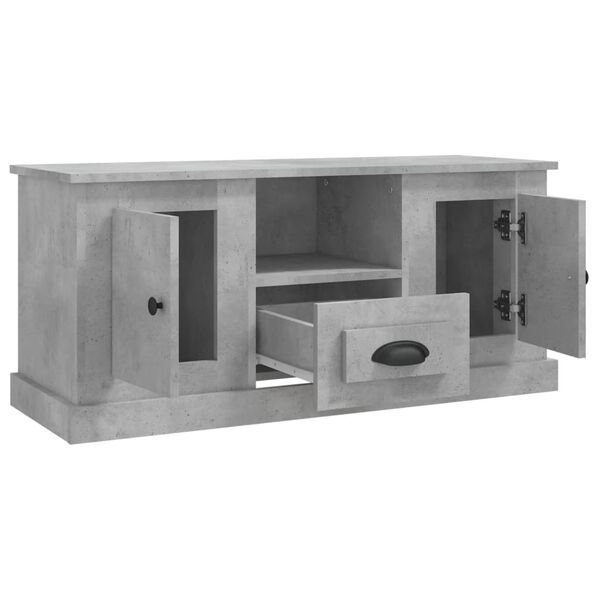 vidaXL Έπιπλο Τηλεόρασης Γκρι Σκυρ. 100x35,5x45 εκ. Επεξ. Ξύλο