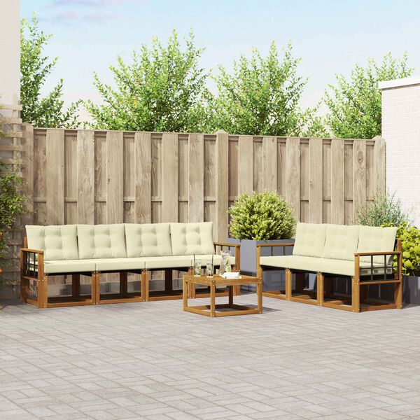 vidaXL &Sigma;&epsilon;&iota;&rho;ά &Kappa;&alpha;&nu;&alpha;&pi;έ &Epsilon;&xi;&omega;&tau;&epsilon;&rho;&iota;&kappa;&omicron;ύ &mu;&epsilon; &mu;&alpha;&xi;&iota;&lambda;ά&rho;&iota; 8 pcs &Phi;&upsilon;&sigma;&iota;&kappa;ό &kappa;&alpha;&iota; &Kappa;&rho;έ&mu;&alpha;