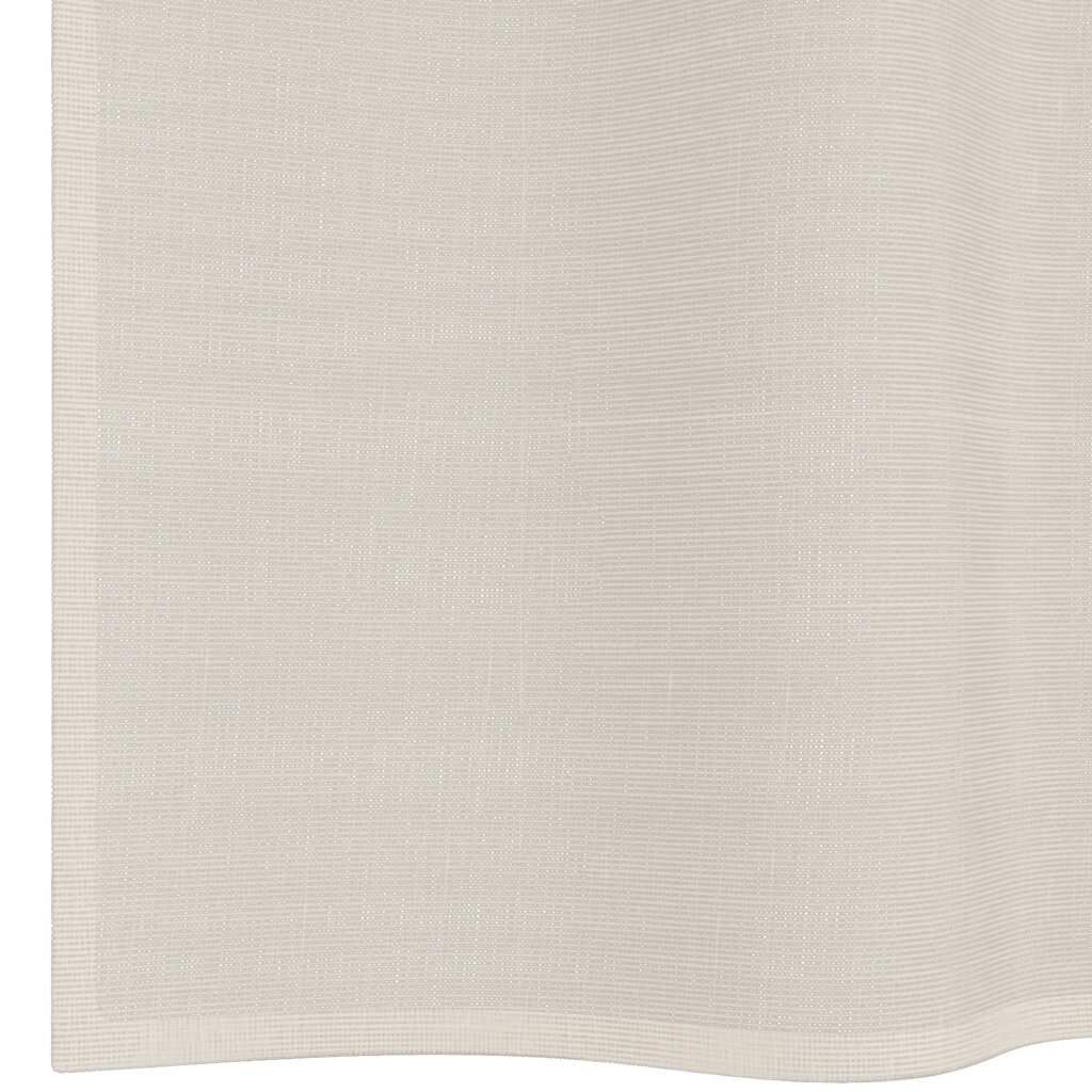 vidaXL Κουρτίνες Voile με ροδέλες 2 τεμάχια Κρεμ 140x175 εκ.