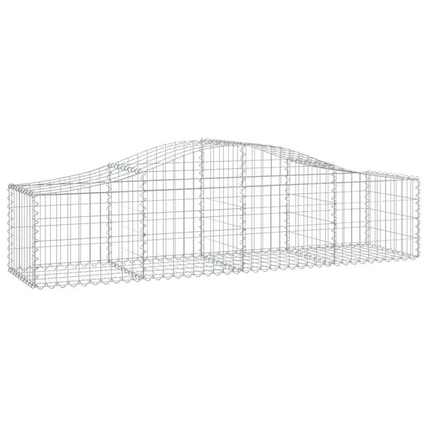 vidaXL Συρματοκιβώτια Τοξωτά 18 τεμ. 200x50x40/60 εκ. Γαλβαν. Ατσάλι