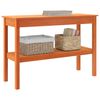 vidaXL Τραπέζι κονσόλας Καφέ κεριού 110 x 40 x 75 cm Μασίφ ξύλο πεύκου
