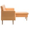 vidaXL Καναπές ΓωνιακόςΠορτοκαλί 171,5 x 138 x 81,5 εκ. Υφασμάτινος