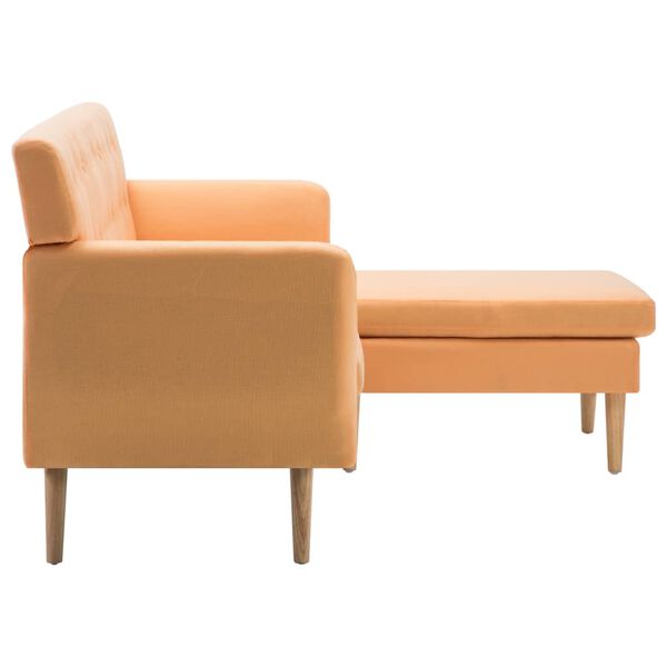 vidaXL Καναπές ΓωνιακόςΠορτοκαλί 171,5 x 138 x 81,5 εκ. Υφασμάτινος