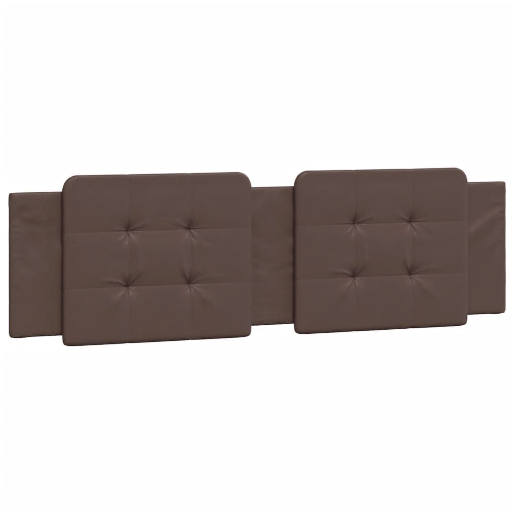 vidaXL Κρεβάτι με Στρώμα Καφέ 180x200 εκ. Συνθετικό Δέρμα