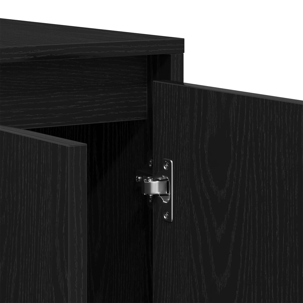 vidaXL Μαύρος Δρυς Μπουφέ Μαύρος δρυς Ξύλο 120 x 41 x 75 εκ. Μοντέρνος