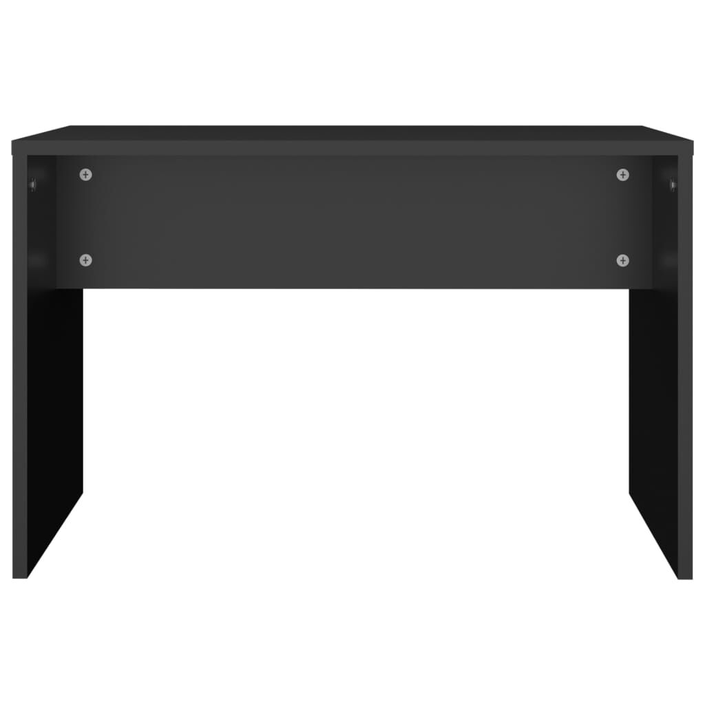 vidaXL Σκαμπό Μπουντουάρ Μαύρο 70 x 35 x 45 εκ. από Επεξεργασμένο Ξύλο