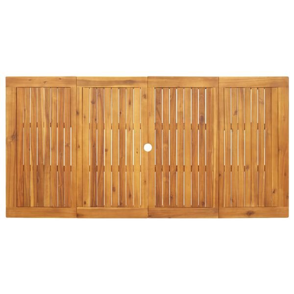vidaXL Τραπεζαρία Κήπου 180 x 90 x 75 εκ. από Μασίφ Ξύλο Ακακίας