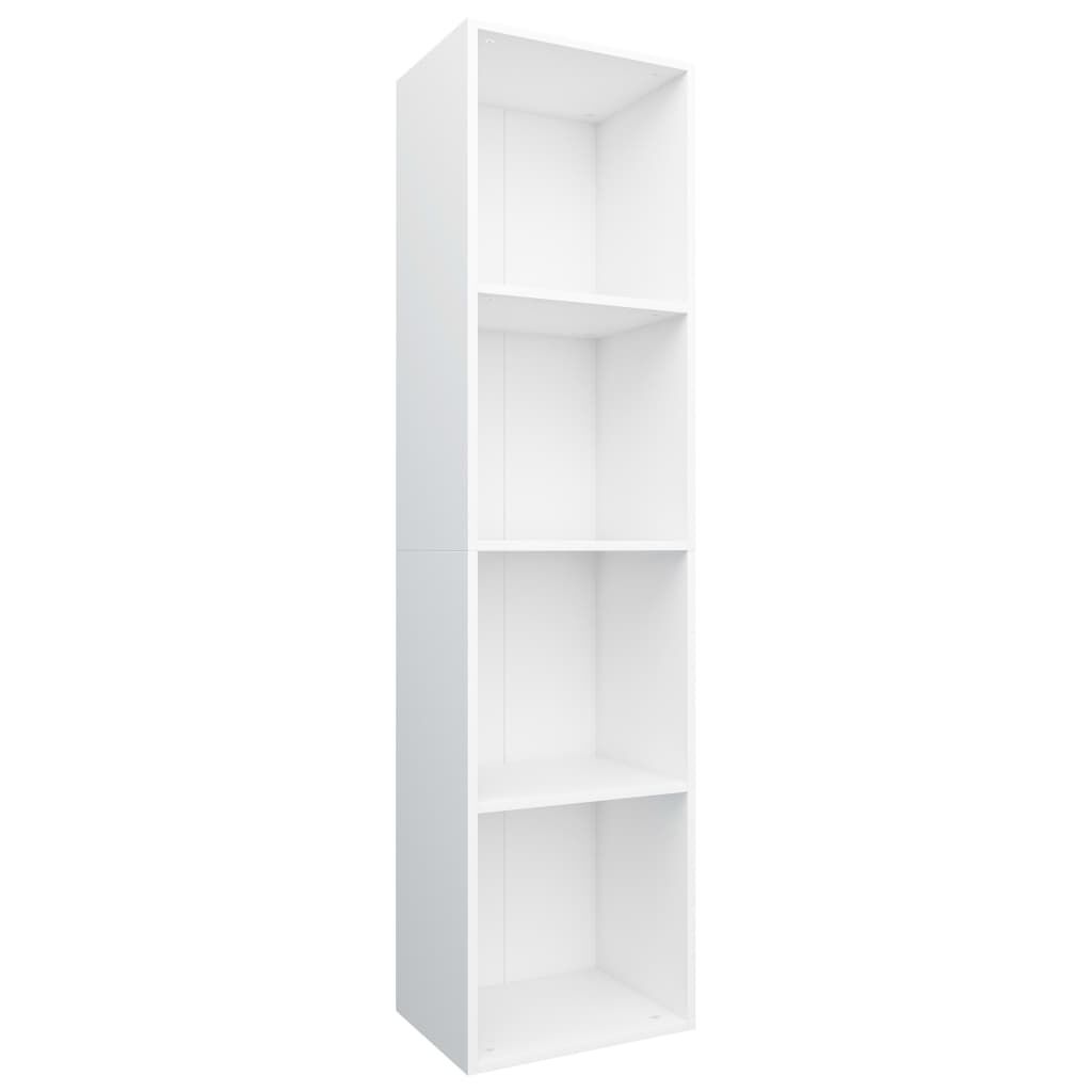 vidaXL Βιβλιοθήκη/Έπιπλο Τηλεόρασης Λευκό 36x30x143 εκ. Επεξ. Ξύλο