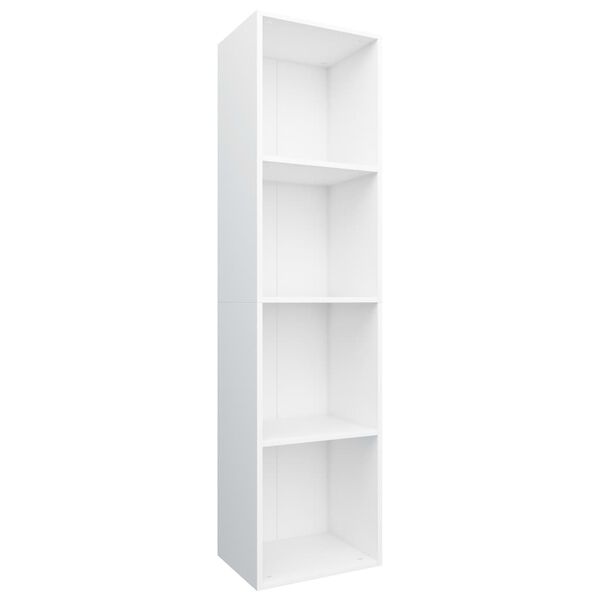 vidaXL Βιβλιοθήκη/Έπιπλο Τηλεόρασης Λευκό 36x30x143 εκ. Επεξ. Ξύλο