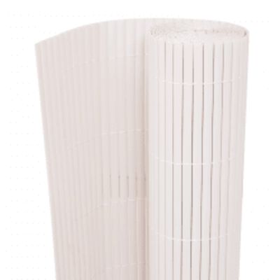 vidaXL Περίφραξη Κήπου Διπλής Όψης Λευκή 110 x 500 εκ.