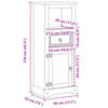 vidaXL Ντουλάπι Μπάνιου Corona 45x33x110 εκ. από Μασίφ Ξύλο Πεύκου