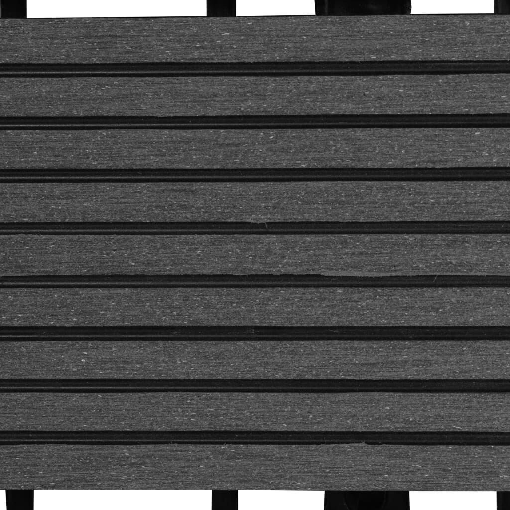 Συνθετικό Πλακάκι WPC 30x30cm 11τμχ 1m2 Γκρι