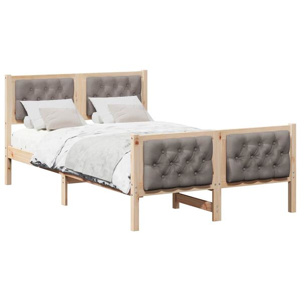 vidaXL &Sigma;&kappa;&epsilon;&lambda;&epsilon;&tau;ό&sigmaf; &Kappa;&rho;&epsilon;&beta;&alpha;&tau;&iota;&omicron;ύ Taupe 120 x 190 cm &Sigma;&tau;&epsilon;&rho;&epsilon;ά &xi;&upsilon;&lambda;&epsilon;ί&alpha; &pi;&epsilon;ύ&kappa;&omicron;&upsilon;