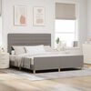 vidaXL &Sigma;&kappa;&epsilon;&lambda;&epsilon;&tau;ό&sigmaf; &Kappa;&rho;&epsilon;&beta;&alpha;&tau;&iota;&omicron;ύ &mu;&epsilon; &kappa;&epsilon;&phi;&alpha;&lambda;ά&rho;&iota; Taupe 180 x 200 cm ύ&phi;&alpha;&sigma;&mu;&alpha;