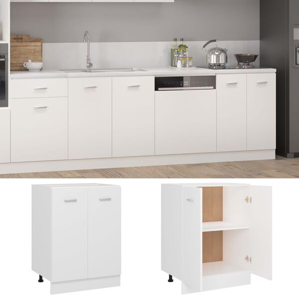 vidaXL Ντουλάπι Δαπέδου Lyon Λευκό 60x46x81,5 εκ. Επεξ. Ξύλο