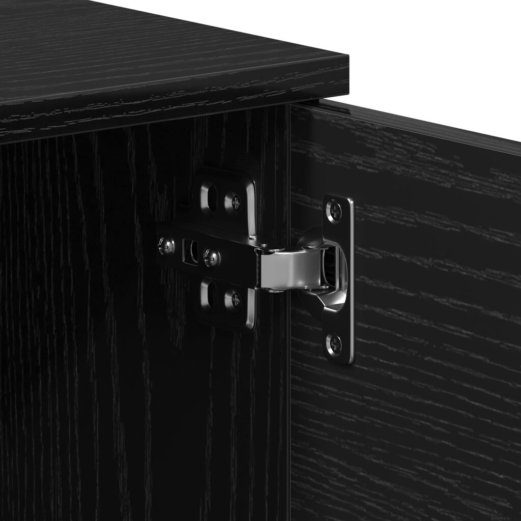 vidaXL Ντουλάπι τηλεόρασης - Μαύρη δρυς - 140x35x40 εκ. - Φτιαγμένο από επεξεργασμένο ξύλο