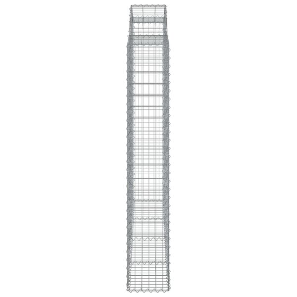vidaXL Συρματοκιβώτια Τοξωτά 13 τεμ. 200x30x180/200 εκ. Γαλβαν. Ατσάλι