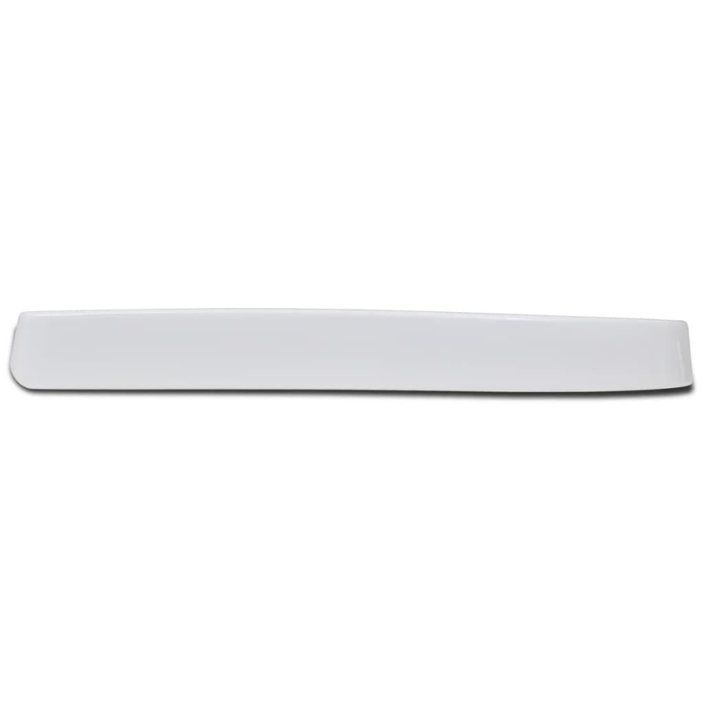 vidaXL Κάλυμμα Λεκάνης με Soft Close & Quick Release Τετράγωνο Λευκό