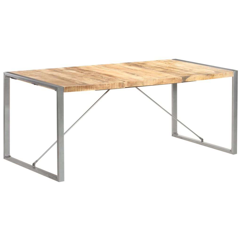vidaXL Τραπεζαρία 180 x 90 x 75 εκ. από Μασίφ Ακατέργαστο Ξύλο Μάνγκο