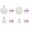 vidaXL Χριστουγεννιάτικο Δέντρο με 300 LED Λευκό 210 cm ΠΕ και Ατσάλι