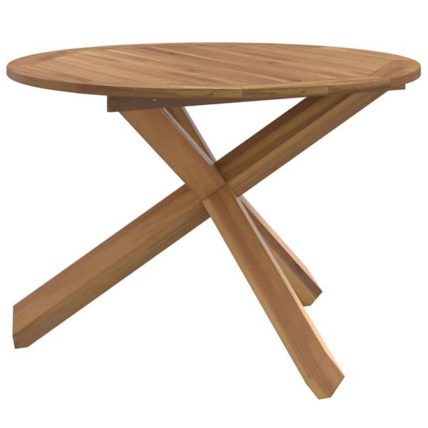 vidaXL Τραπέζι Κήπου Ø109x74 εκ. από Μασίφ Ξύλο Teak