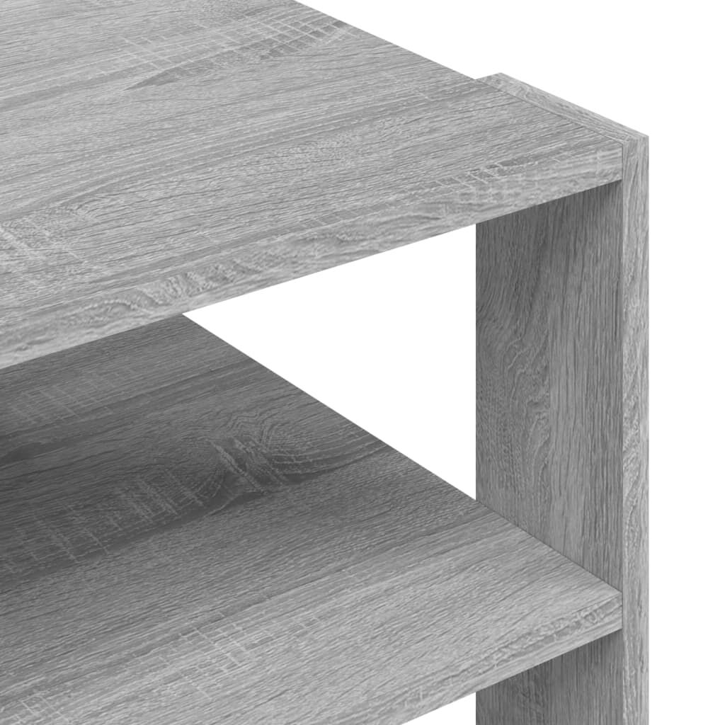 vidaXL Τραπεζάκι Σαλονιού Γκρι Sonoma59,5x59,5x40εκ.Επεξεργασμένο Ξύλο