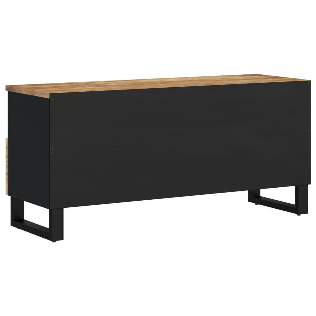 vidaXL Έπιπλο Τηλεόρασης 100x33x46 εκ. Μασίφ Ξύλο Μάνγκο & Επεξ. Ξύλο