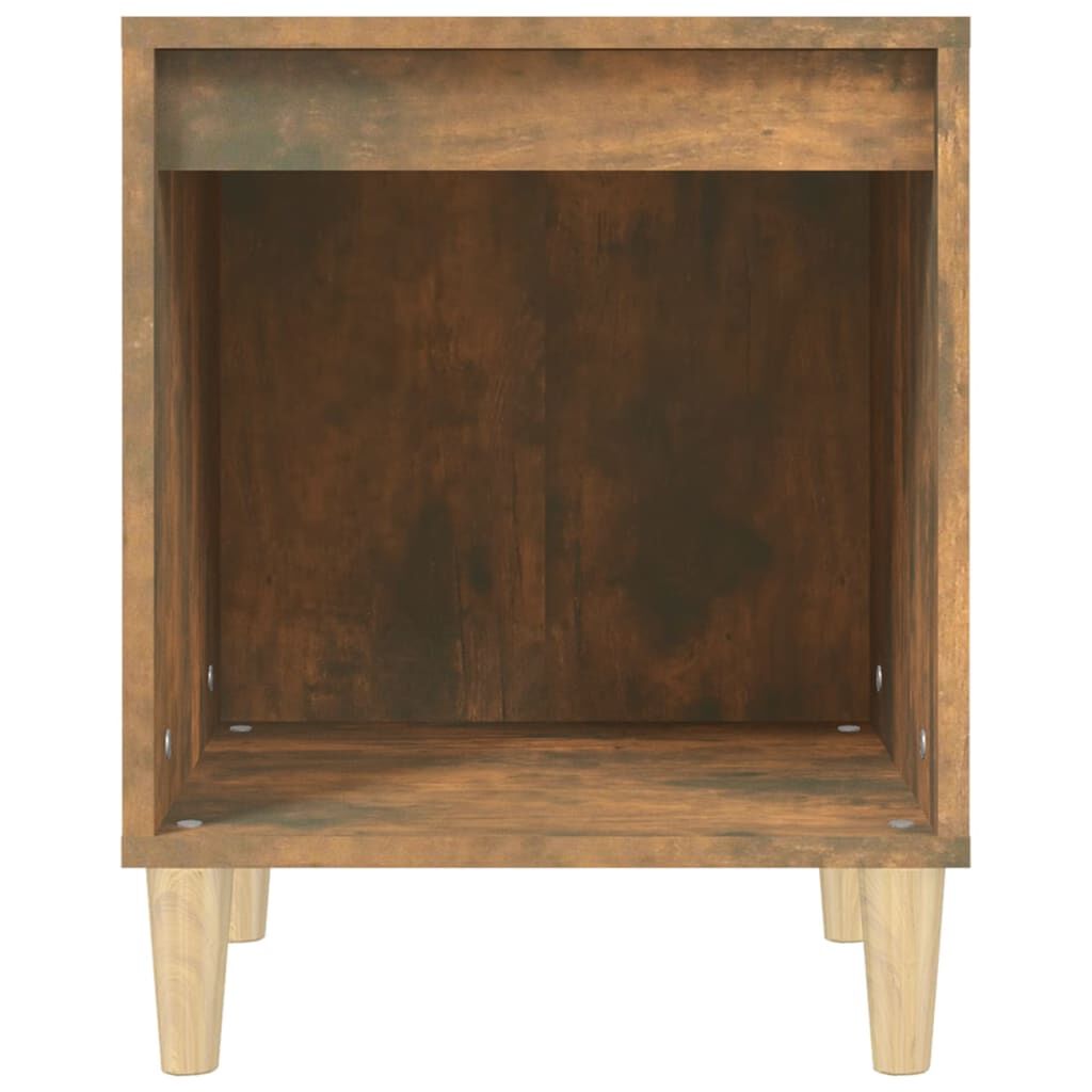 vidaXL Κομοδίνα 2 τεμ. Καπνιστή Δρυς 40 x 35 x 50 εκ.