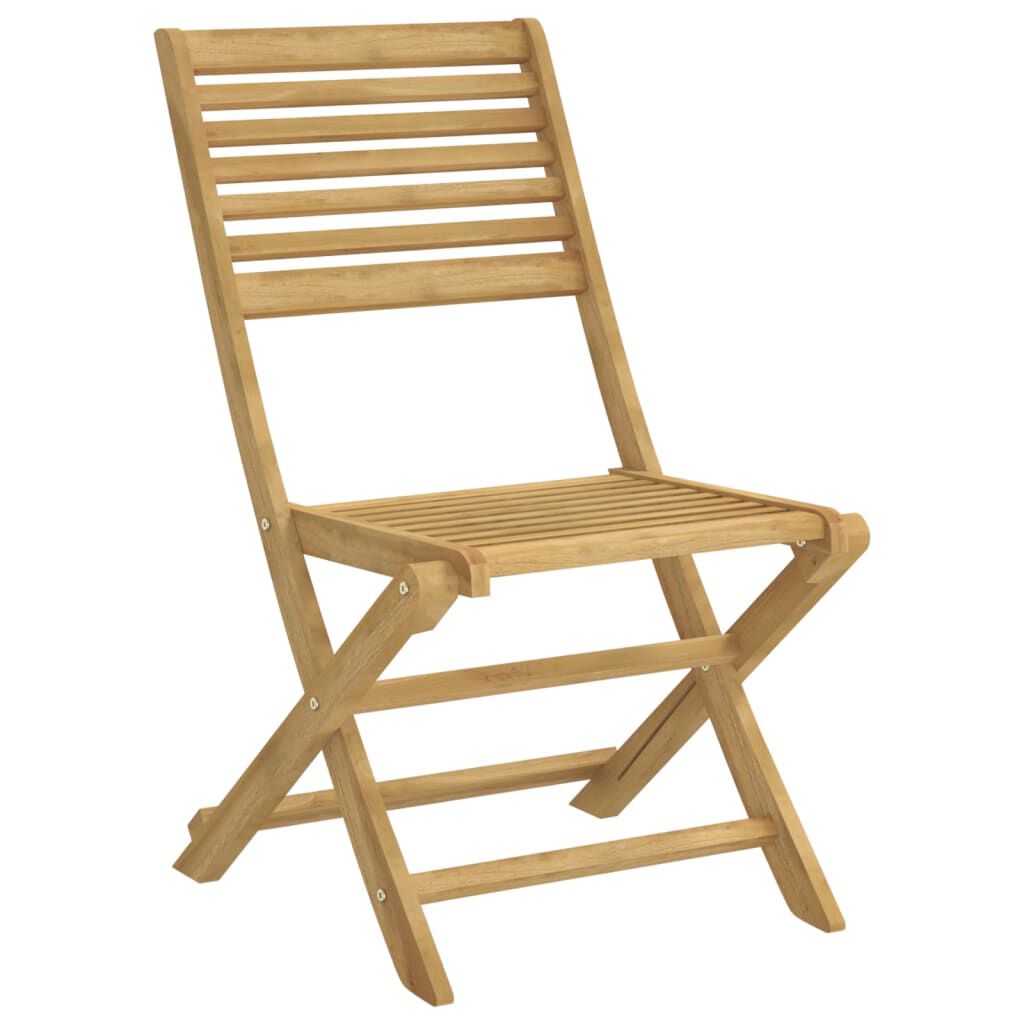 vidaXL Καρέκλες Κήπου Πτυσσόμενες 2 τεμ 48,5x61,5x87 εκ. Μασίφ Ακακία