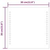 vidaXL Καθρέφτης Μπάνιου με LED 30x30 εκ.