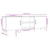 vidaXL Έπιπλο Τηλεόρασης Καπνιστή Δρυς 150x30x50 εκ. Επεξ. Ξύλο