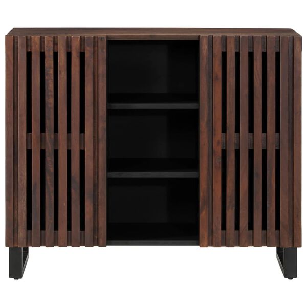 vidaXL Ντουλάπι Καφέ 90x34x75 εκ. από Μασίφ Ξύλο Μάνγκο