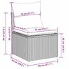 vidaXL Σετ Καναπέ Κήπου με μαξιλάρι 12 pcs Γκρι 80 x 80 x 71 cm