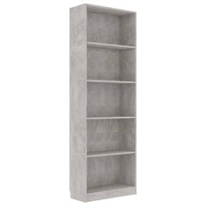 vidaXL &Beta;&iota;&beta;&lambda;&iota;&omicron;&theta;ή&kappa;&eta; &mu;&epsilon; 5 &Rho;ά&phi;&iota;&alpha; &Gamma;&kappa;&rho;&iota; &Sigma;&kappa;&upsilon;&rho;&omicron;&delta;έ&mu;. 60x24x175 &epsilon;&kappa;. &Epsilon;&pi;&epsilon;&xi;. &Xi;ύ&lambda;&omicron;