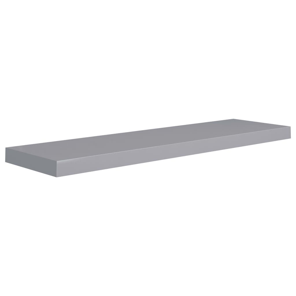 vidaXL Ράφι Τοίχου Γκρι 90x23,5x3,8 εκ. MDF