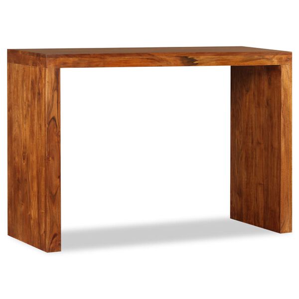 vidaXL Τραπέζι Κονσόλα 110x40x76 εκ. Μασίφ Ξύλο με Μελί Φινίρισμα