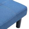 vidaXL Καναπές Διθέσιος Μπλε Υφασμάτινος
