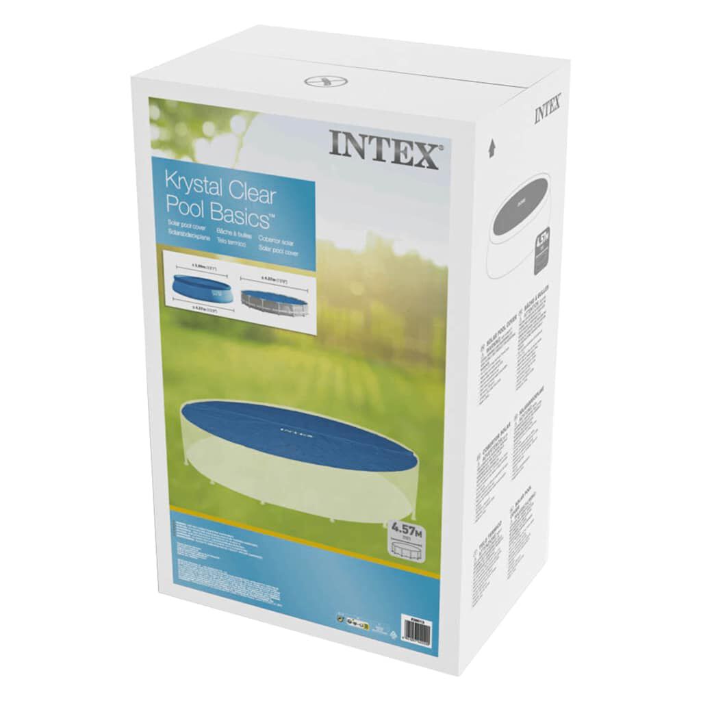 Intex Κάλυμμα Πισίνας Ηλιακό Μπλε 448 εκ. από Πολυαιθυλένιο