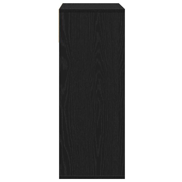 vidaXL Βιβλιοθήκη με 5 Ράφια Μαύρη 66x31x80 εκ. Επεξεργασμένο Ξύλο