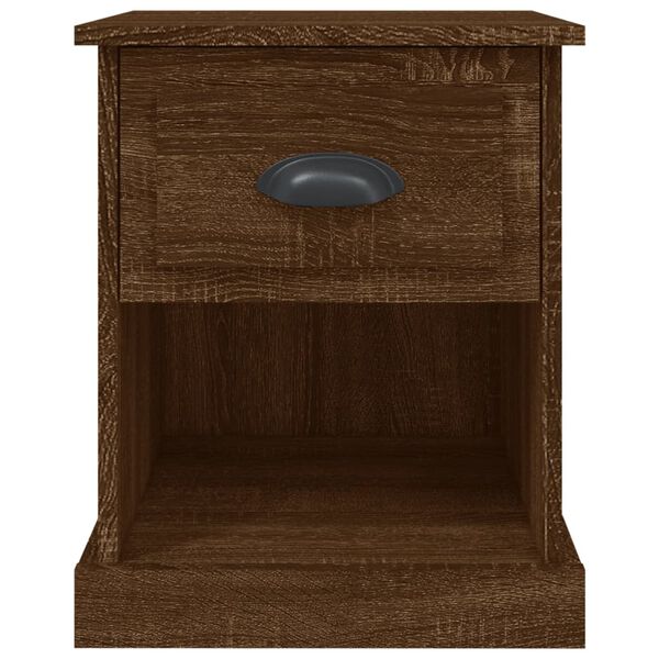 vidaXL Κομοδίνο Καφέ δρυς 39x39x47,5 εκ. από Επεξεργασμένο Ξύλο