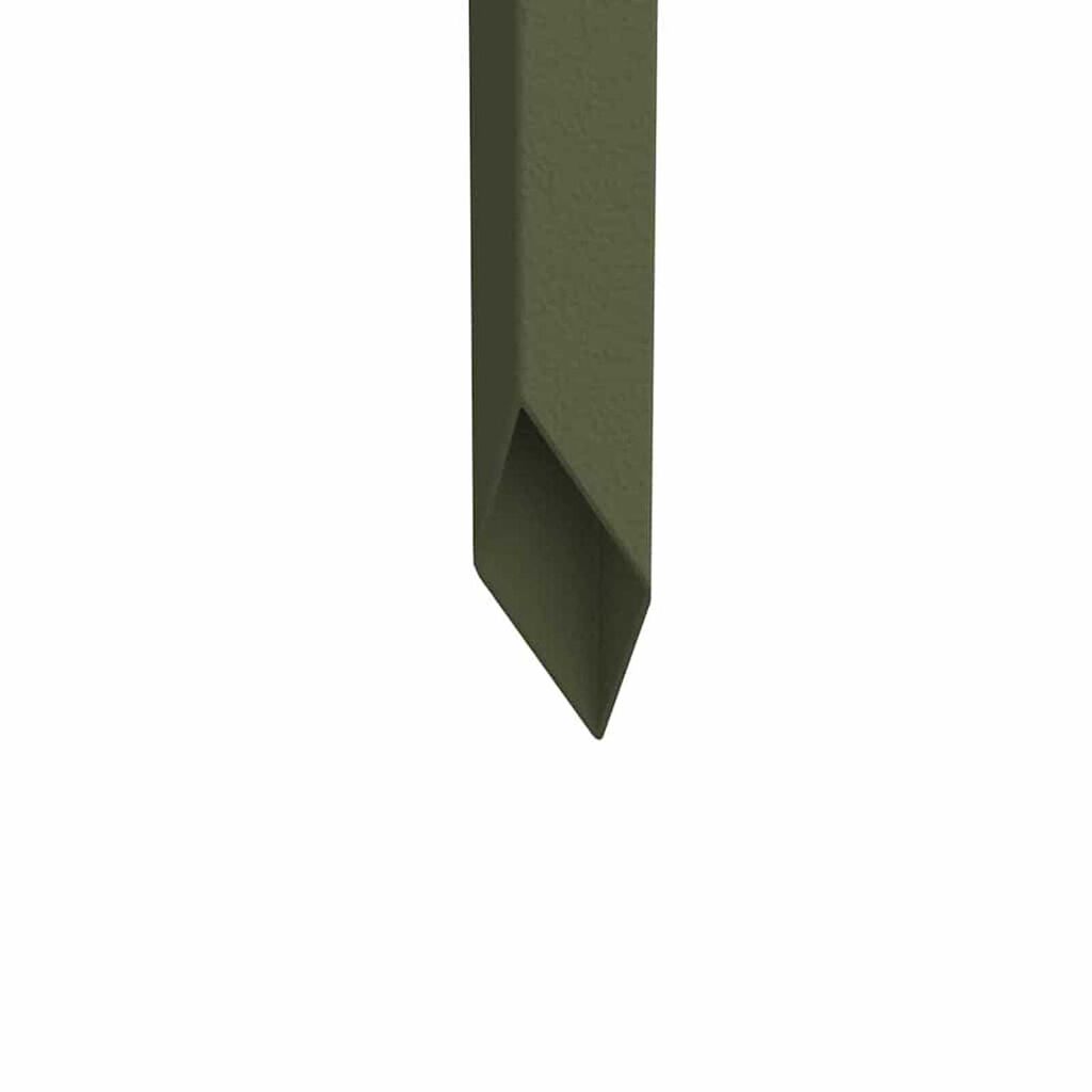 vidaXL Διακοσμητική Πλάκα Κήπου Λαδί 50 x 140 cm Κρύα έλαση από χάλυβα