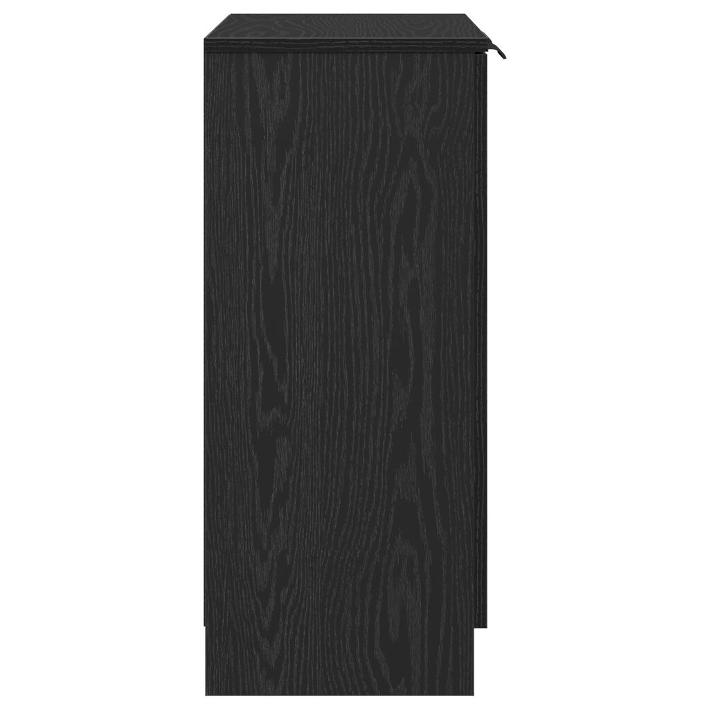 vidaXL Πλευρικό γραφείο Μαύρο Δρυς 60x30x70 εκ Επεξεργασμένο ξύλο
