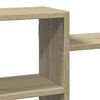 vidaXL Ραφιέρα Τοίχου Sonoma Δρυς 129x18x42 εκ. από Επεξεργ. Ξύλο